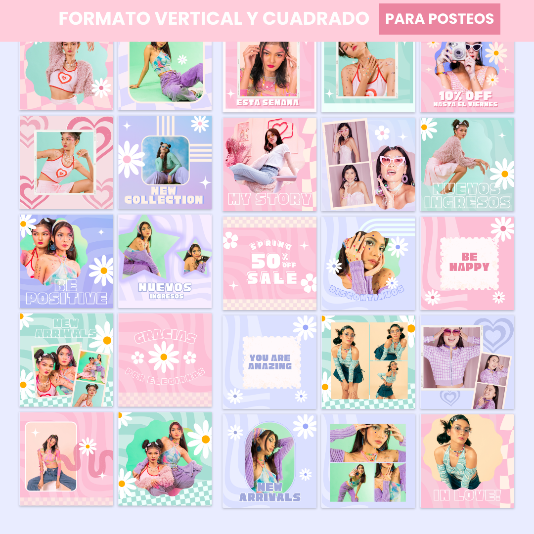 Plantillas Posteos – Retro Chic