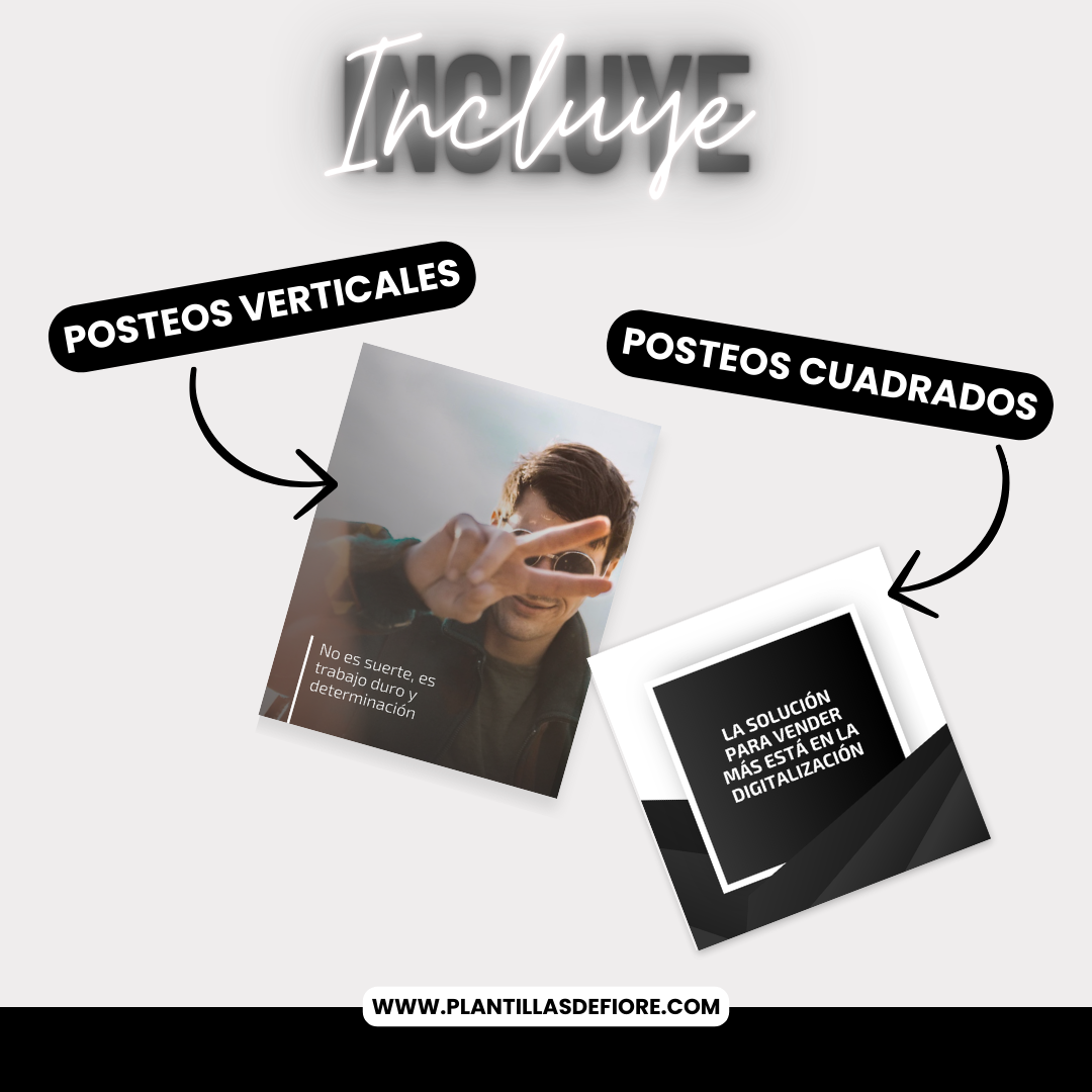 Plantillas Posteos – Total Black