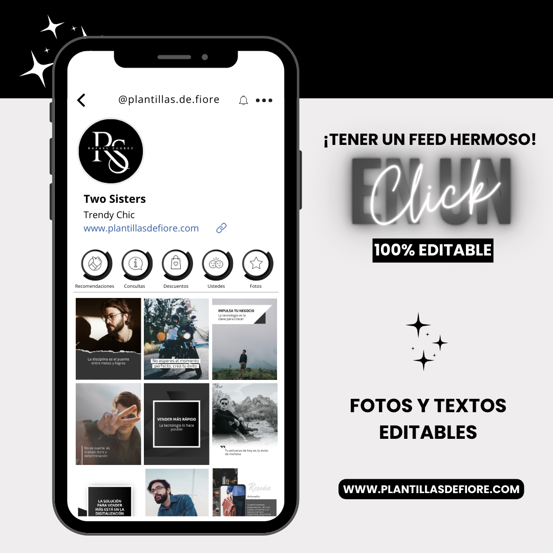 Plantillas Posteos – Total Black