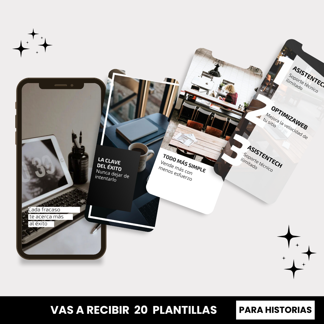 Plantillas Historias – Total Black