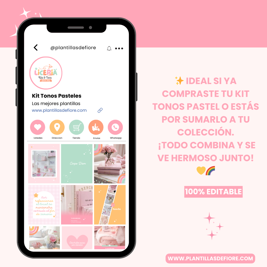 Papelería – Tonos Pasteles