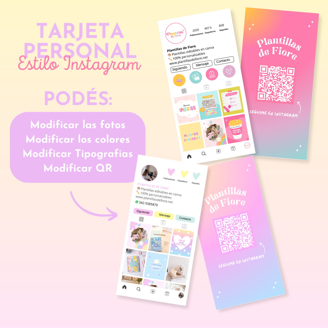 Tarjeta - Estilo Instagram