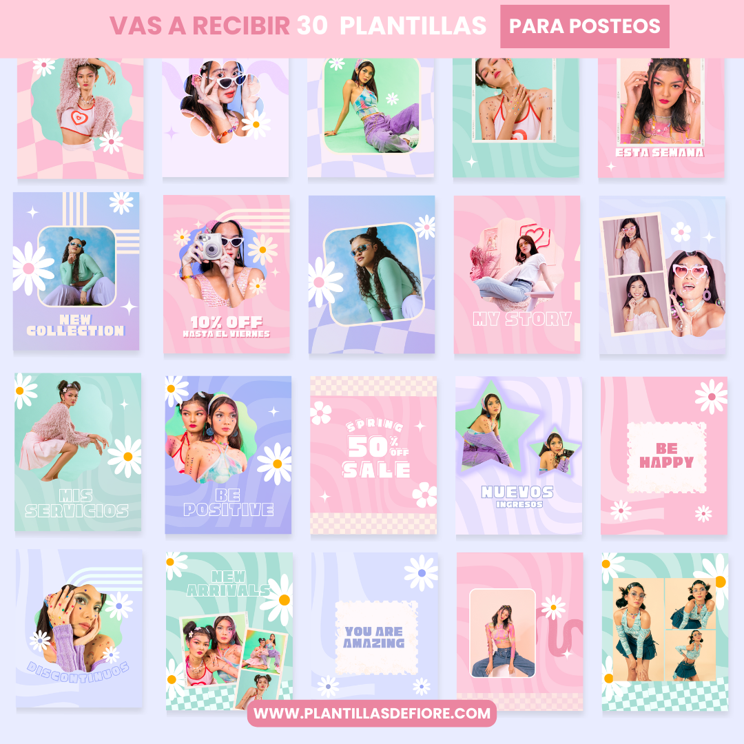 Plantillas Posteos – Retro Chic