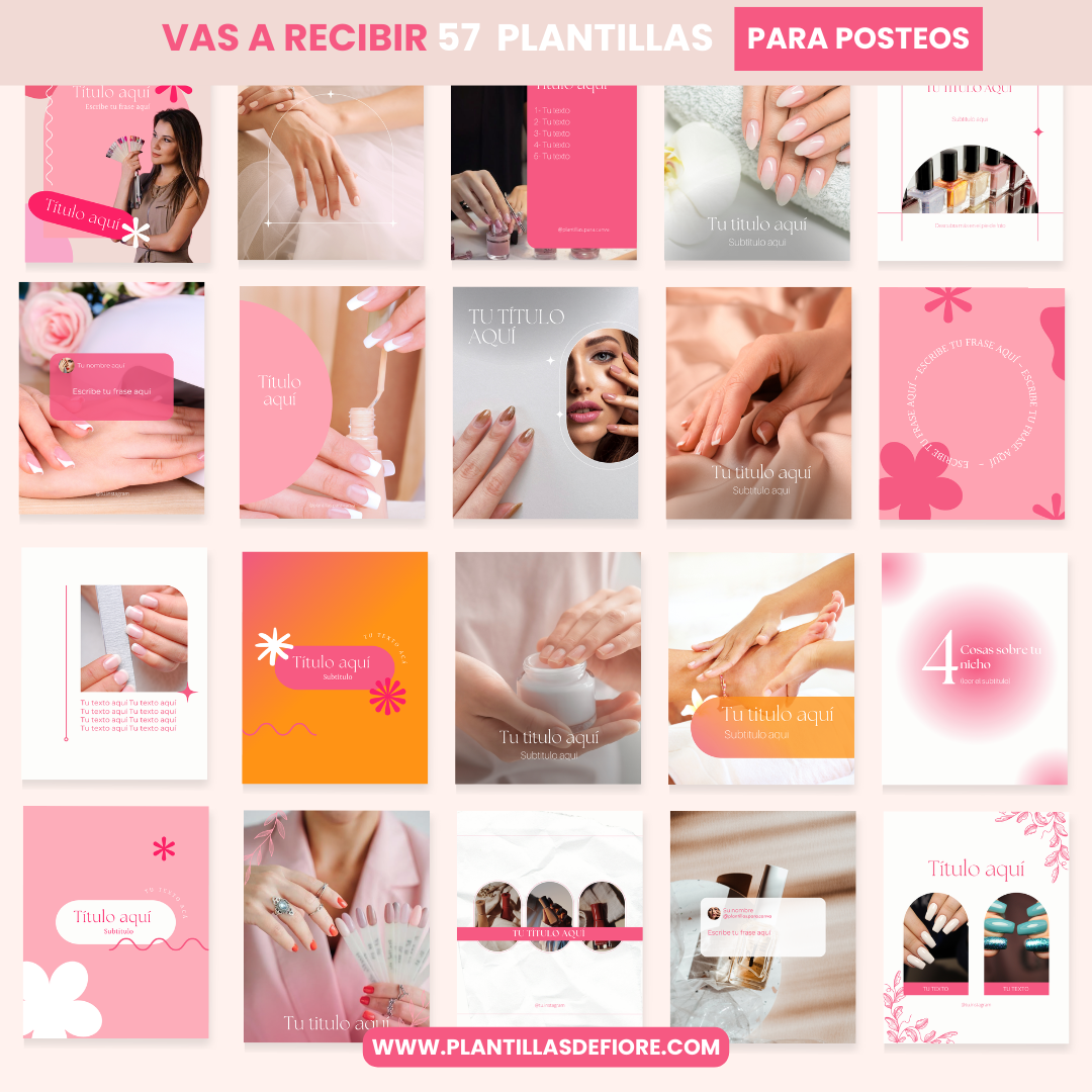 Plantillas Posteos – Manicurista