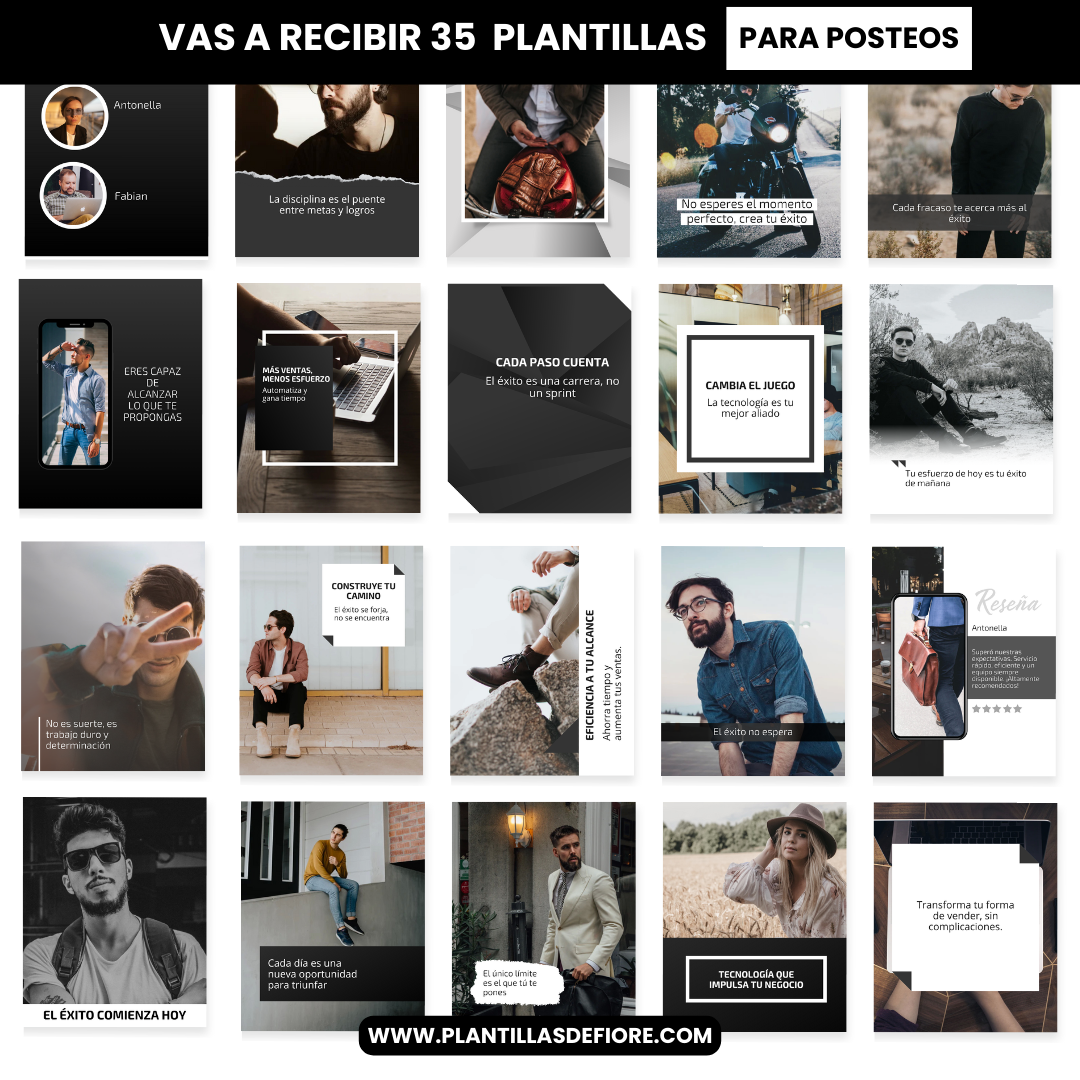 Plantillas Posteos – Total Black
